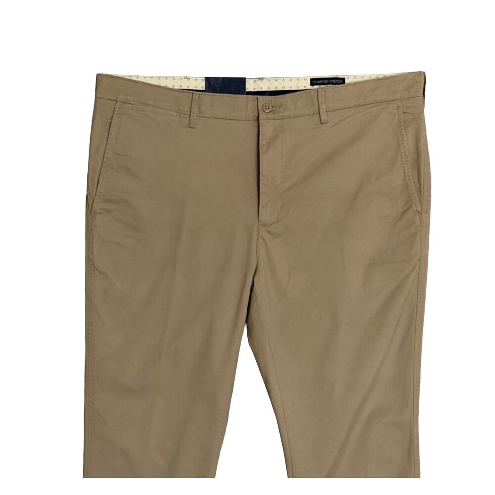 Daniel Cremieux Slim Fit Chino Men's 40"x30" Stretch Tapered Leg Khaki NWT - Picture 2 of 13
